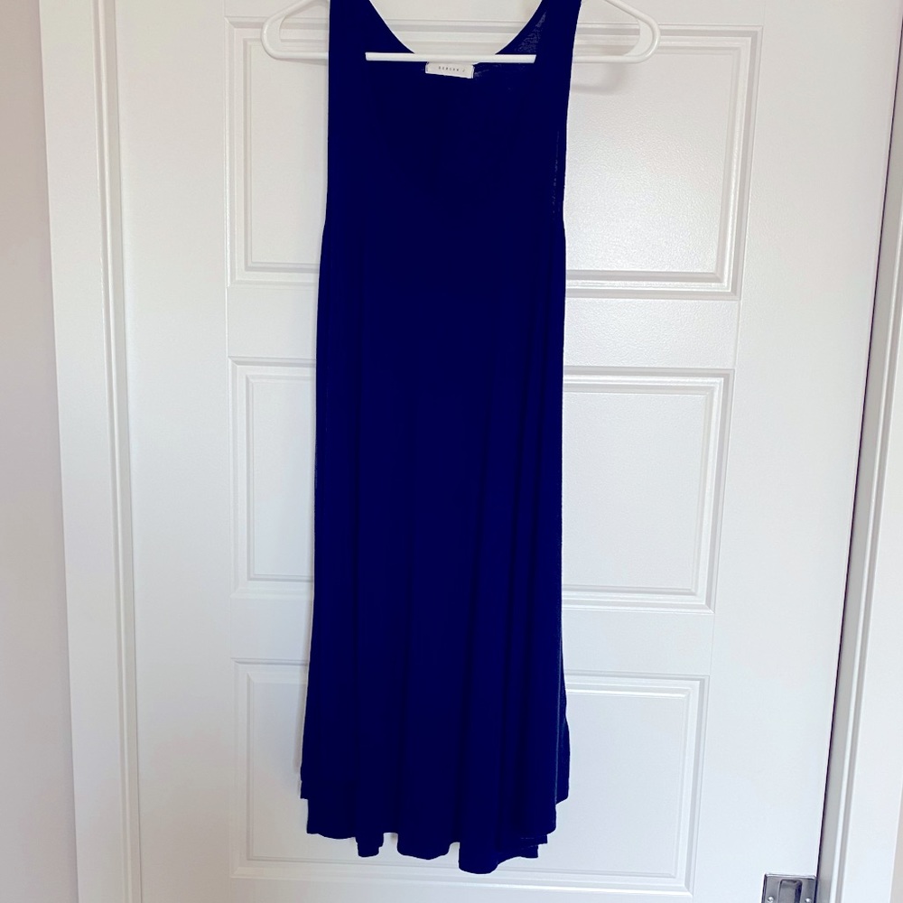 Navy blue skater dress